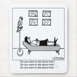 Wil je daar over praten? muismat