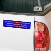 Wil je dat ik perfect Engels leer? Bumpersticker (Op Truck)