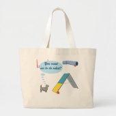 Wil je dat ik wat doe? grote tote bag (Voorkant)