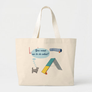 Wil je dat ik wat doe? grote tote bag