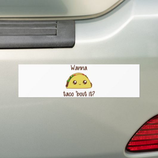 Wil je dat Taco het uitdeelt? Bumpersticker (Op auto)