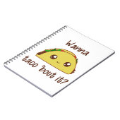 Wil je dat Taco het uitdeelt? Notitieboek (Linkerzijde)