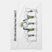 Wil je de laatste tafel maken? theedoek (Verticaal)