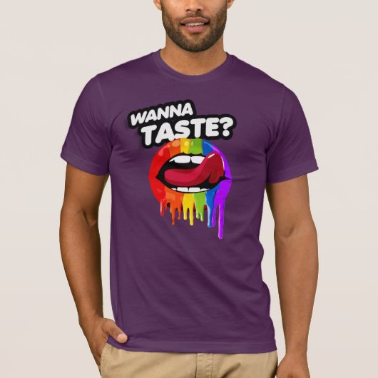 Wil je de regenboog proeven t-shirt (Voorkant)