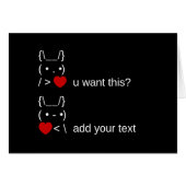 Wil je dit? / ASCII-tekstkunst (Voorkant Horizontaal)