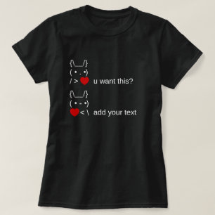 Wil je dit? / ASCII-tekstkunst T-shirt