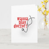 Wil je dokter spelen? kaart (Gele Bloem)