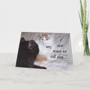 WIL JE ECHT VERTELLEN DAT IK VAN JE HOU KAART