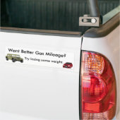 Wil je een betere gasleiding? bumpersticker (Op Truck)