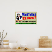 Wil je een burger worden? poster (Keuken)