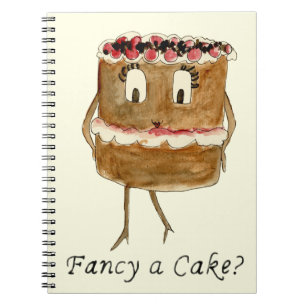Wil je een cake bak quote notitieboek
