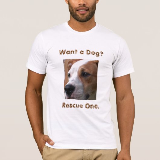Wil je een hond? t-shirt (Voorkant)
