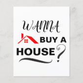 Wil je een huis kopen? Makelaar in onroerend goed Flyer (Voorkant)