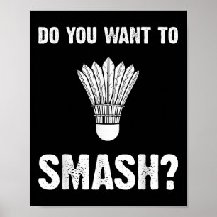 Wil je een leuke badminton shuttle kopen? poster