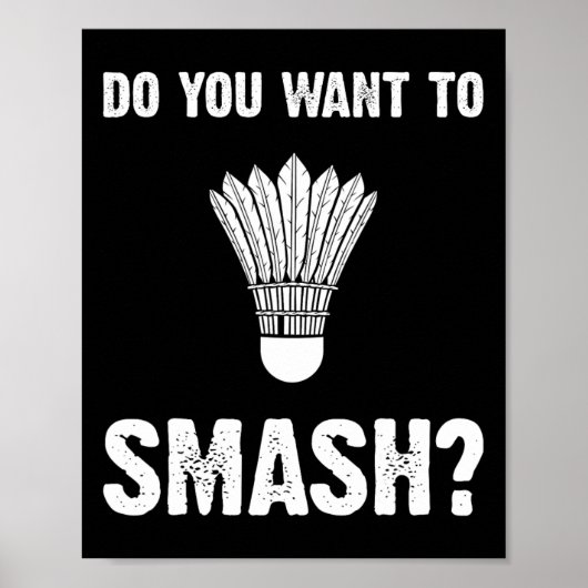 Wil je een leuke badminton shuttle kopen? poster (Voorkant)