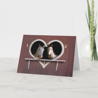 Wil je een paard omhelzen? feestdagen kaart
