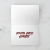 Wil je een paard rond? feestdagen kaart (Binnen)