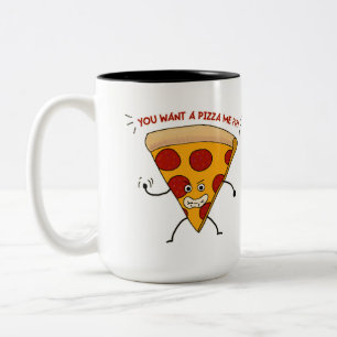 Wil je een Pizza Me?!?! Tweekleurige Koffiemok