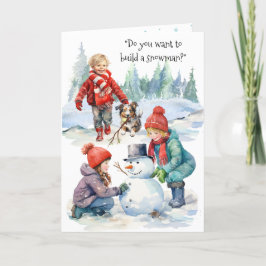 Wil je een Snowman Christmas Kaart bouwen?