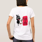 Wil je een spel spelen? Bunny T-shirt (Achterkant)