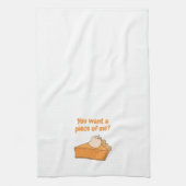 Wil je een stuk van mij? Pumpkin Pie Theedoek (Verticaal)