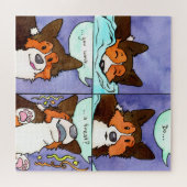 "Wil je een traktatie?" Grappige Comic puzzel Legpuzzel (Horizontaal)