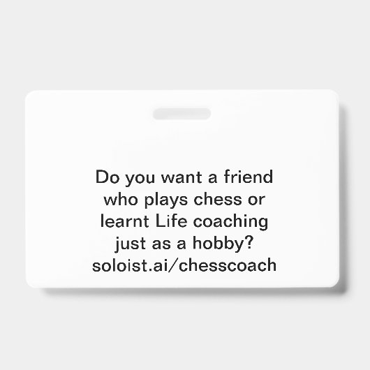 Wil je een vriend? badge (Front)