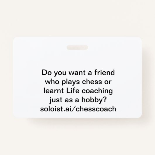 Wil je een vriend? badge (Voorkant)