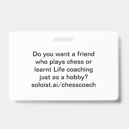 Wil je een vriend badge (Voorzijde)