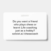 Wil je een vriend badge (Achterkant)