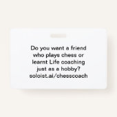 Wil je een vriend? badge (Achterkant)