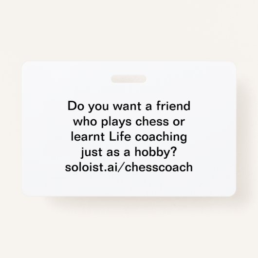 Wil je een vriend? badge (Achterkant)