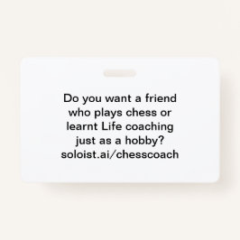 Wil je een vriend? badge