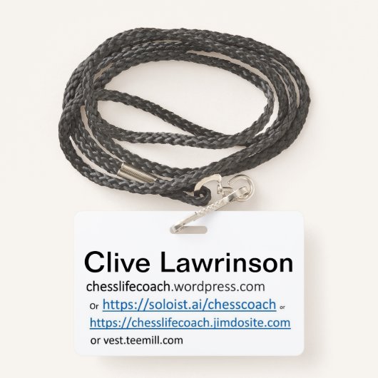 Wil je een vriend? badge (Achterkant met draagriem)