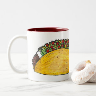Wil je erover praten? Funny Taco Mexican Food Mok