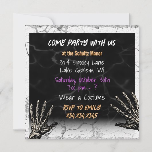 Wil je feesten? Clown, vampier en zombie tijdens H (Achterkant)