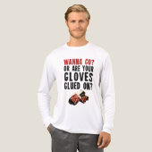 Wil je gaan? Hockey Enforcer Tri-Blend Shirt (Voorkant)