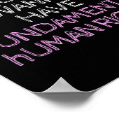 Wil je gewoon grondrechten hebben? poster (Hoek)