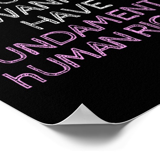 Wil je gewoon grondrechten hebben? poster (Hoek)