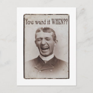 Wil je het als je het wilt? briefkaart