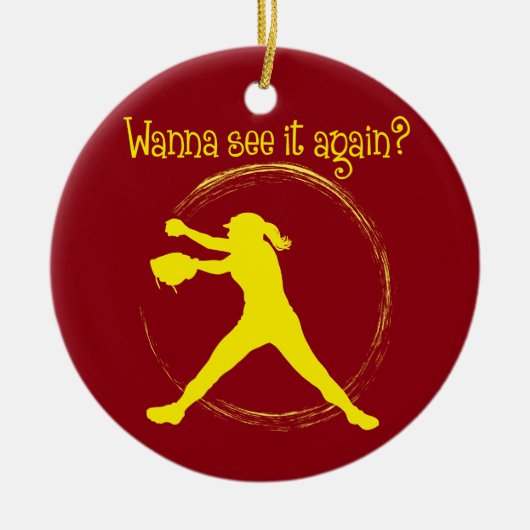 WIL JE HET NOG EENS ZIEN? KERAMISCH ORNAMENT (Voorkant)