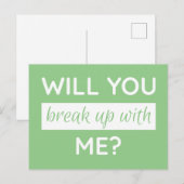 Wil je het uitmaken met mij? Dumper Feestdagenkaart (Voorkant / Achterkant)