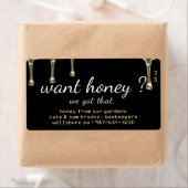 Wil je honing? Gouden honing druppels Zwart Label (Insitu)
