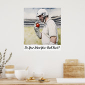 Wil je je bal terug - Archival Cricket Print (Keuken)
