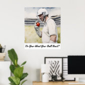 Wil je je bal terug - Archival Cricket Print (Thuiskantoor)