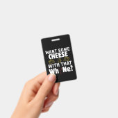 Wil je kaas bij die wijn? badge (Handheld)