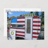 Wil je koffie? briefkaart (Voorkant / Achterkant)