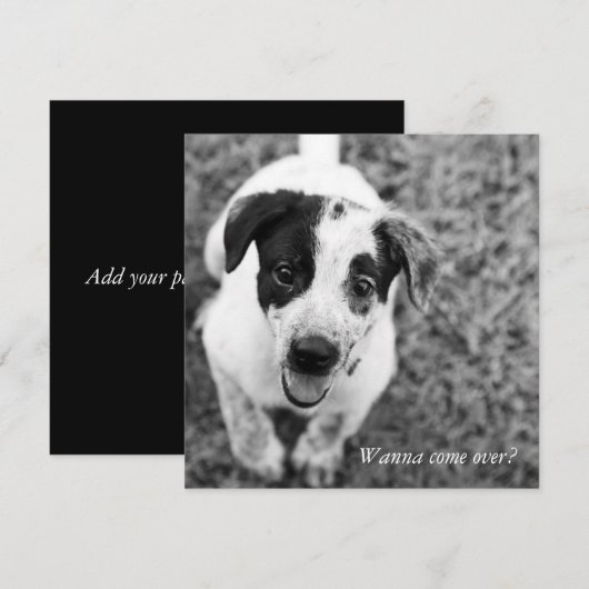 Wil je langskomen? kaart (Voorkant / Achterkant)