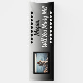 Wil je me aangepaste naam en foto laten zien? spandoek (Verticaal)