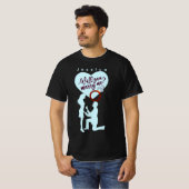 Wil je me-aangepaste naam huwelijk voorstellen? t-shirt (Voorkant volledig)